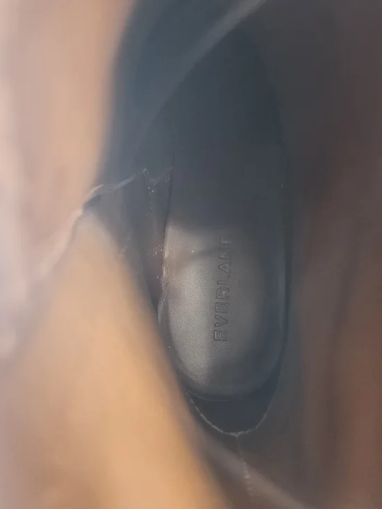 Everlane New The Studio Heel Block  Bootie Womens 9 Russet Suede Pointy Toe NWOB - Picture 9 of 9